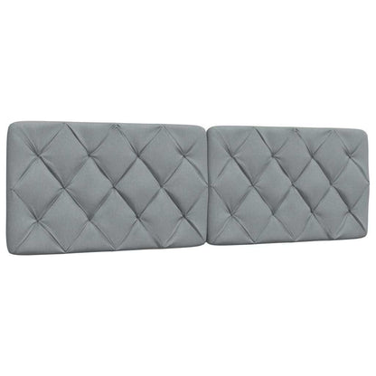vidaXL Lit avec matelas Gris clair 160x200 cm Tissu