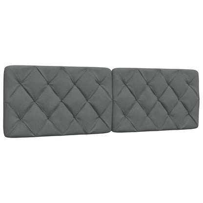 vidaXL Bett mit Matratze Dunkelgrau 160x200 cm Stoff