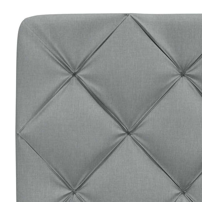 vidaXL Lit avec matelas Gris clair 180x200 cm Tissu