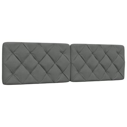 vidaXL Bett mit Matratze Dunkelgrau 180x200 cm Stoff