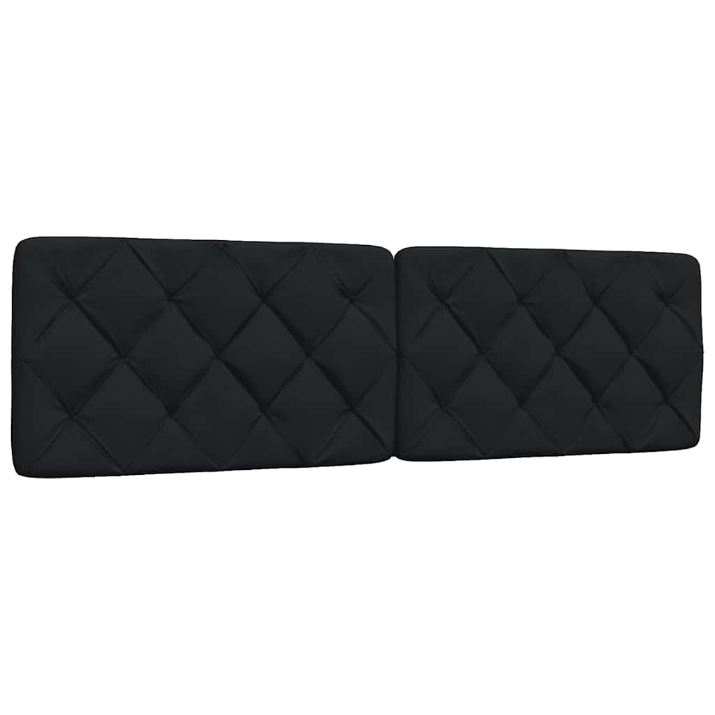 vidaXL Bett mit Matratze Schwarz 180x200 cm Stoff