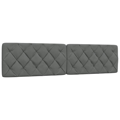 vidaXL Bett mit Matratze Dunkelgrau 200x200 cm Stoff