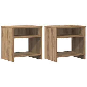 vidaXL Nachttische 2 Stk. Artisan-Eiche 40x30x40 cm Holzwerkstoff
