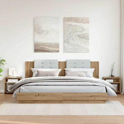vidaXL Nachttische 2 Stk. Artisan-Eiche 40x30x40 cm Holzwerkstoff