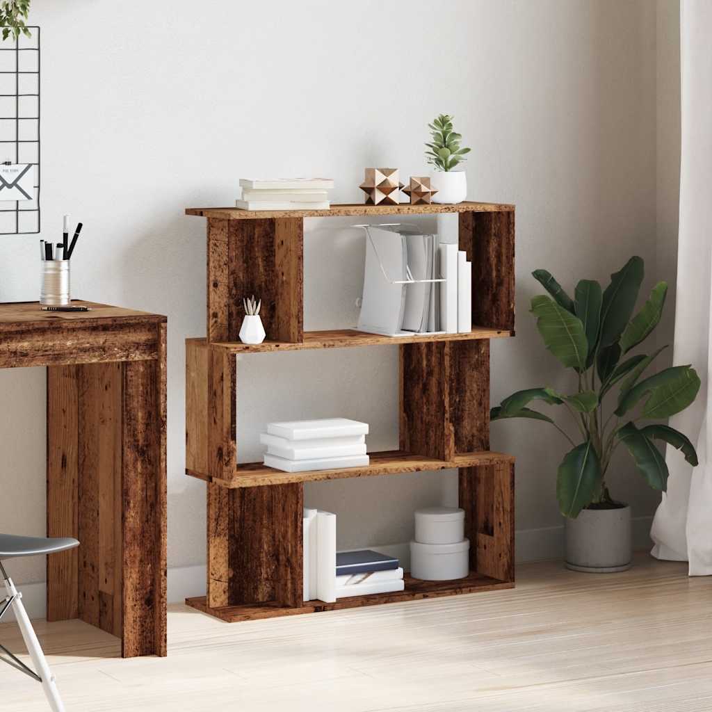 vidaXL Étagère à livres aspect bois de récupération 80x24x96 cm Bois d'ingénierie