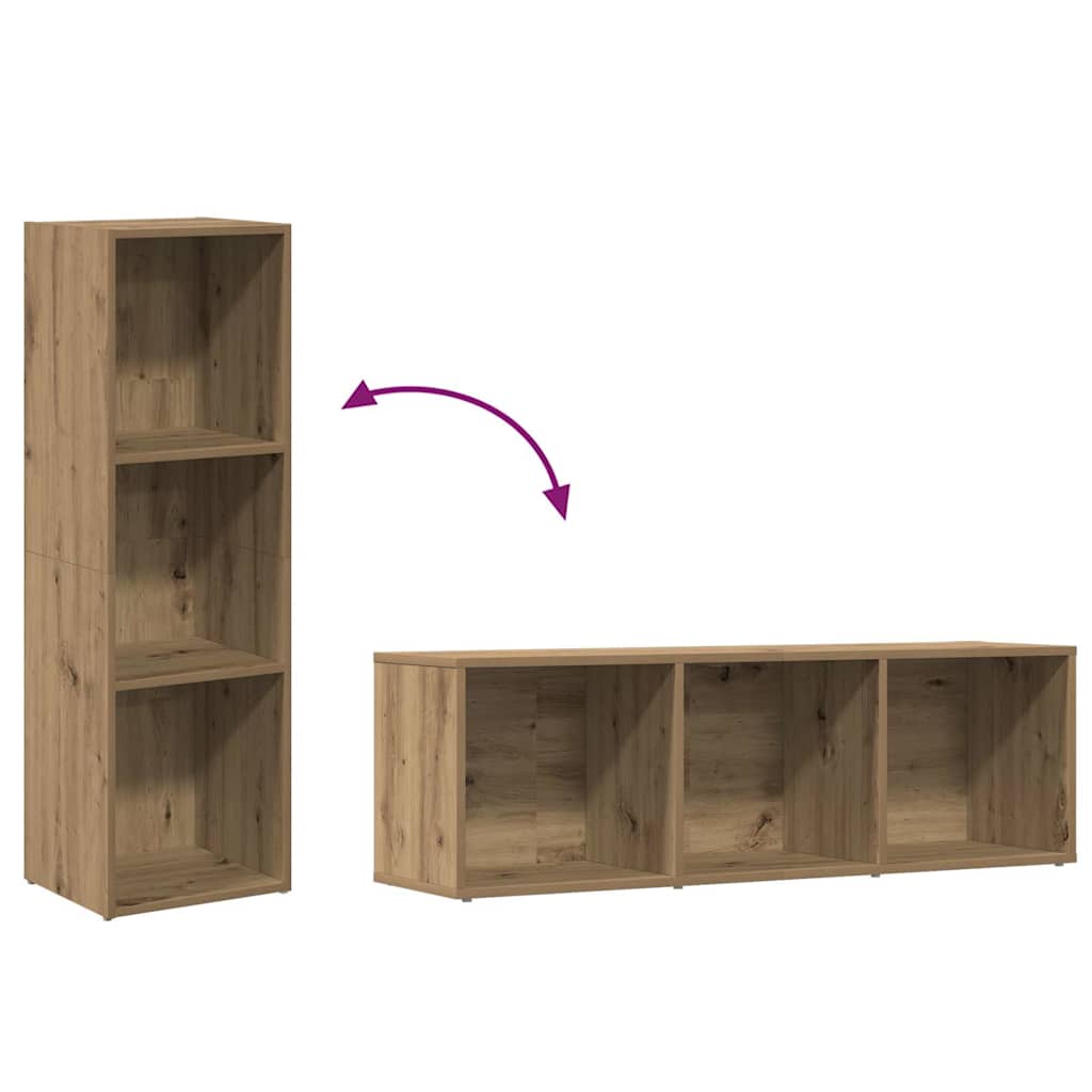 vidaXL Bücherregal Artisan-Eiche 36x30x114 cm Holzwerkstoff