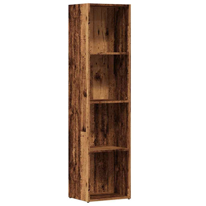 vidaXL Bücherregal Altholz-Optik 36×30×143 cm Holzwerkstoff