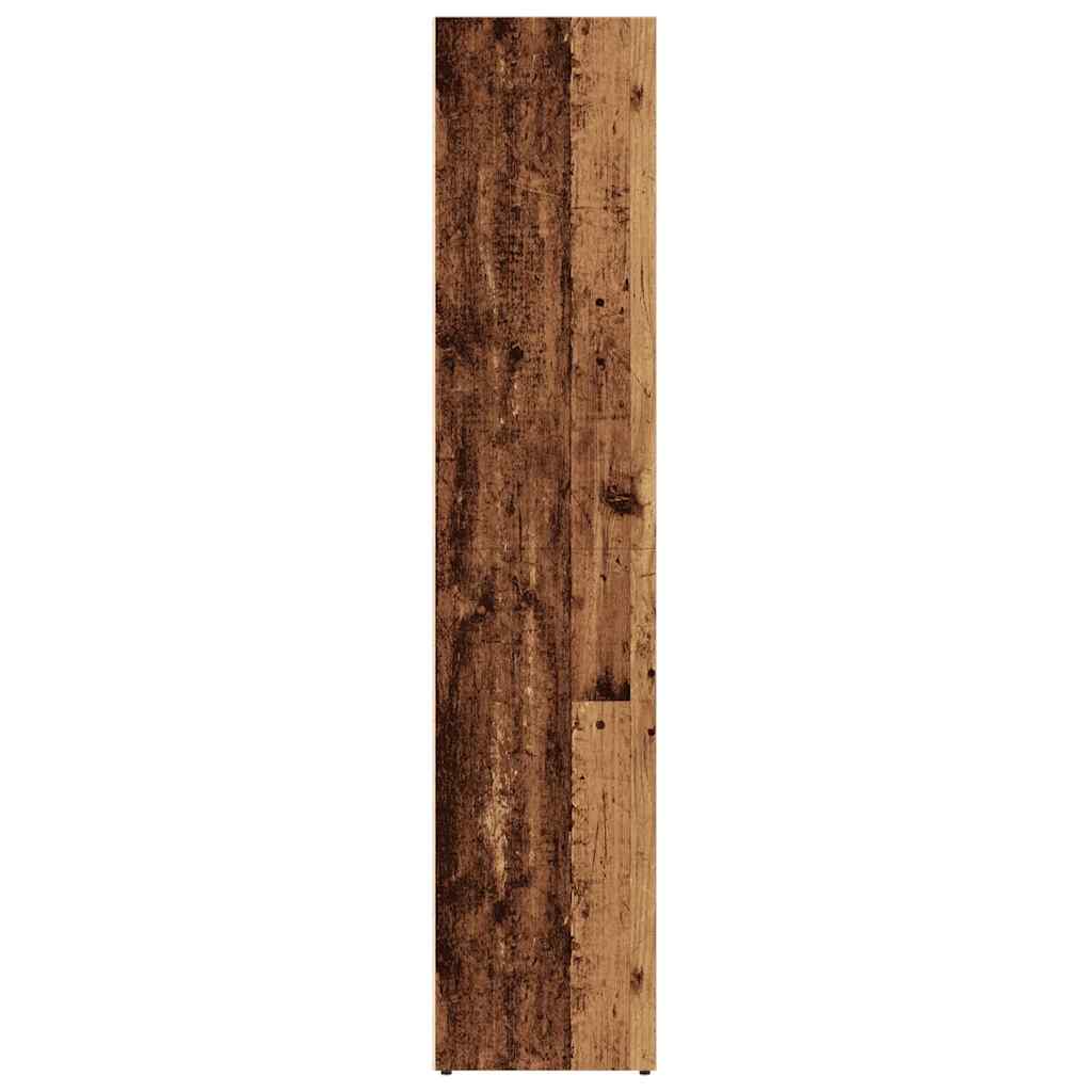 vidaXL Bücherregal Altholz-Optik 36×30×143 cm Holzwerkstoff