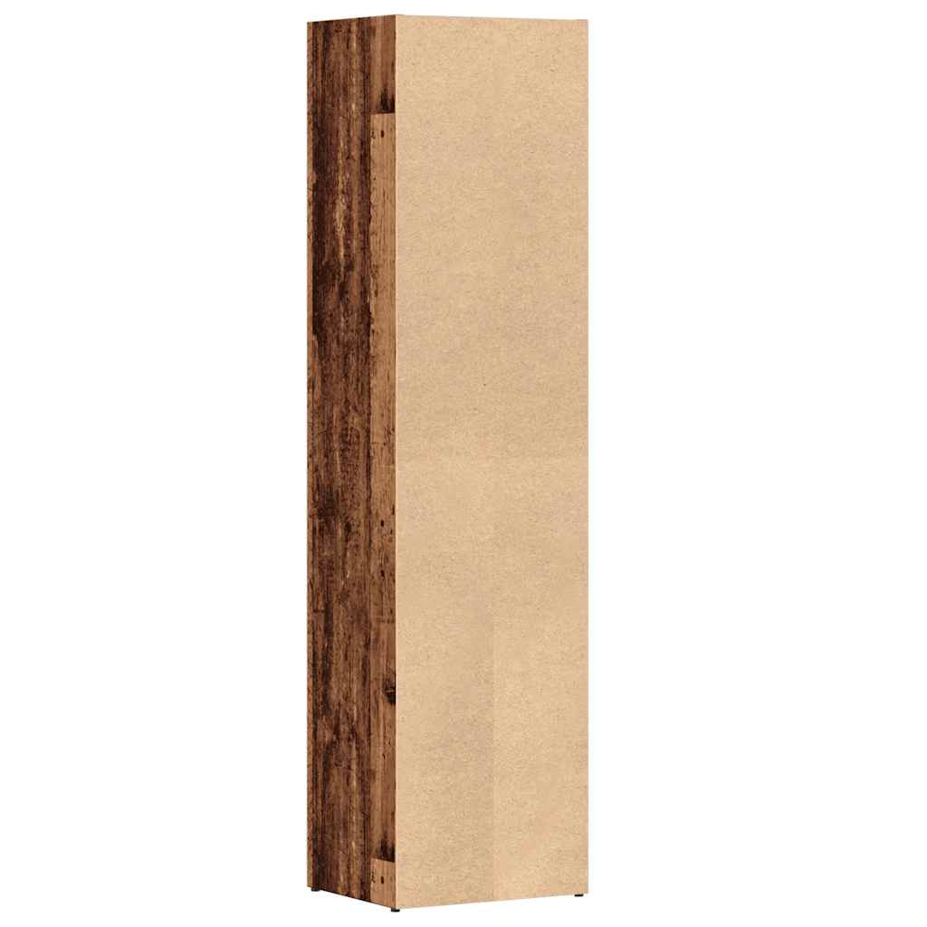 vidaXL Bücherregal Altholz-Optik 36×30×143 cm Holzwerkstoff