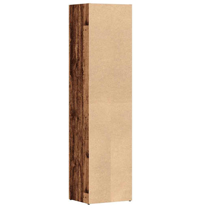 vidaXL Bücherregal Altholz-Optik 36×30×143 cm Holzwerkstoff