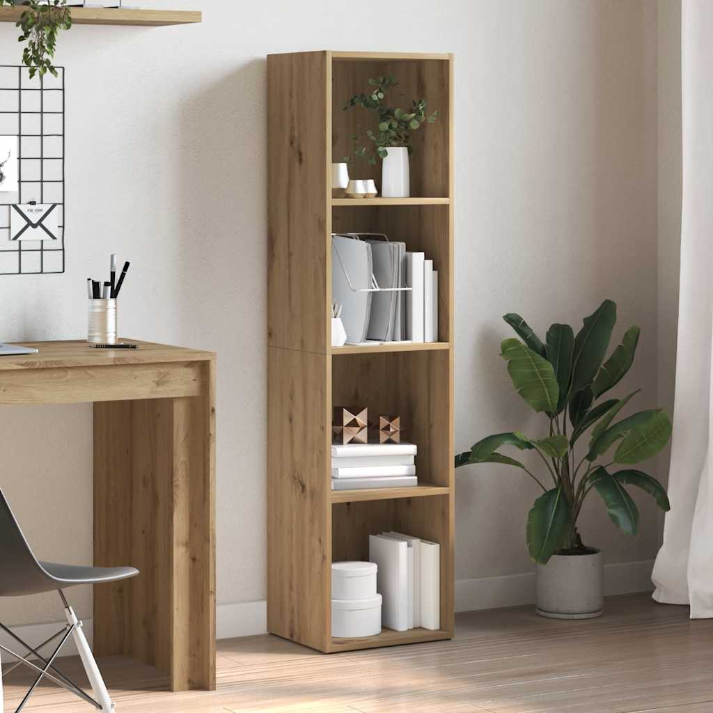 vidaXL Bücherregal Artisan-Eiche 36x30x143 cm Holzwerkstoff