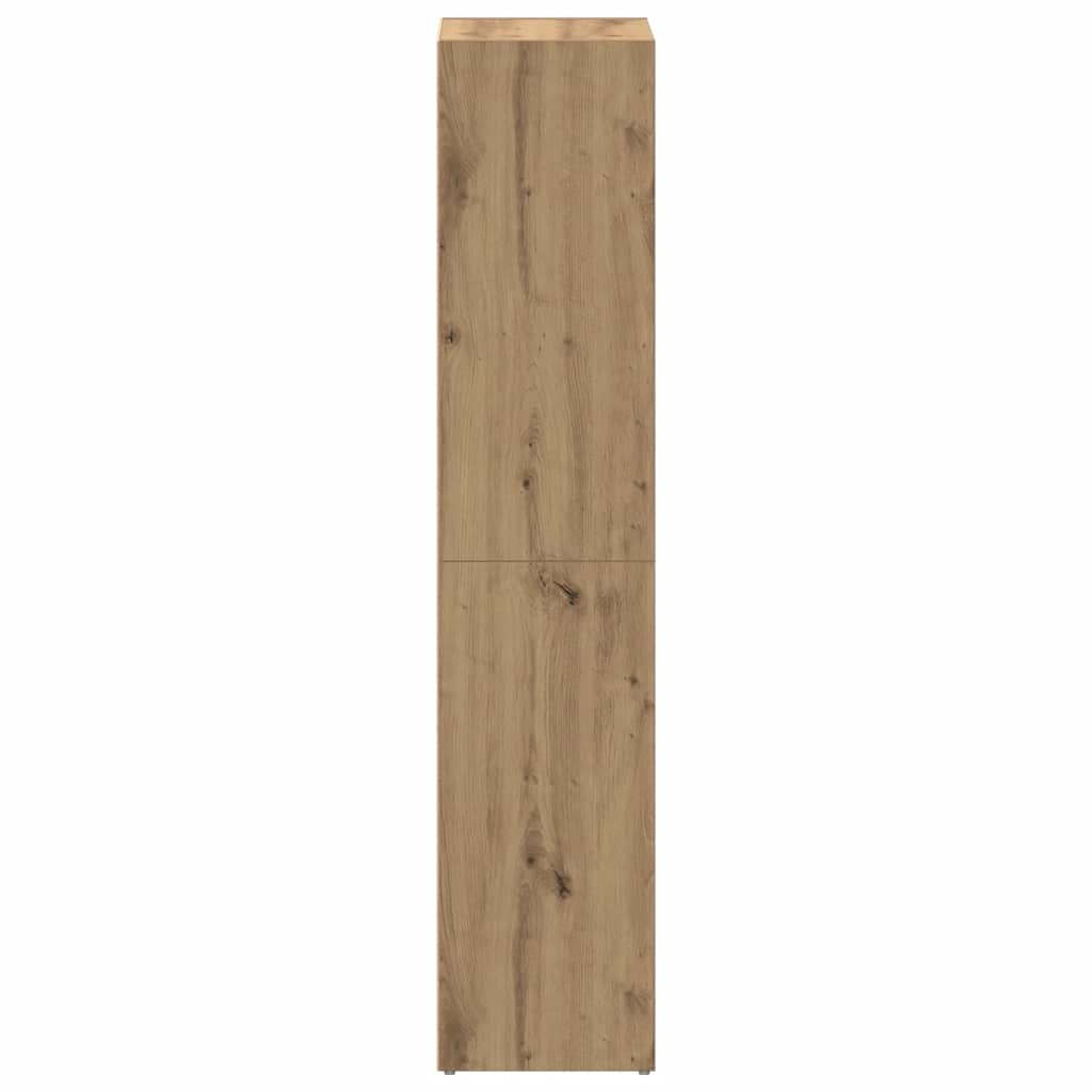 vidaXL Bücherregal Artisan-Eiche 36x30x143 cm Holzwerkstoff