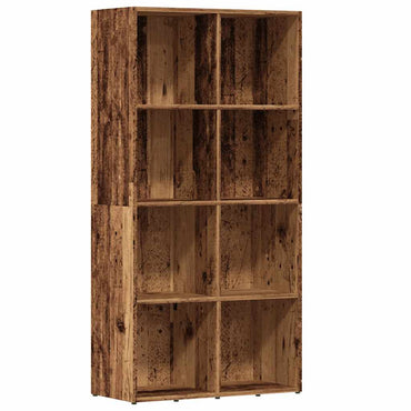 vidaXL Bücherregal Altholz-Optik 66x30x130 cm Holzwerkstoff