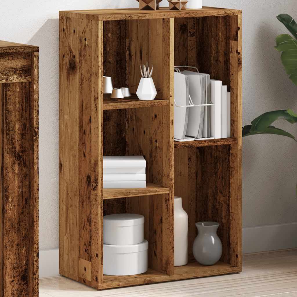 vidaXL Bücherregal Altholz-Optik 66x30x130 cm Holzwerkstoff