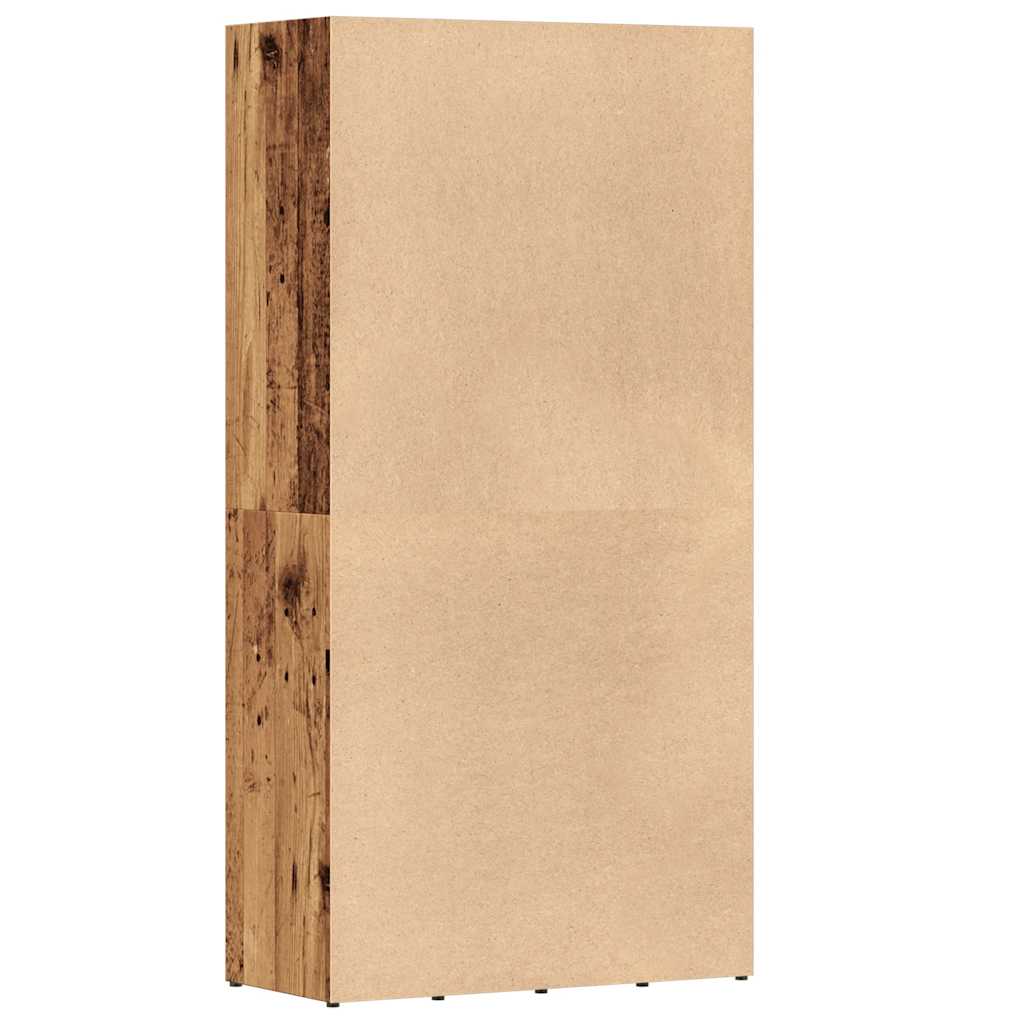 vidaXL Bücherregal Altholz-Optik 66x30x130 cm Holzwerkstoff