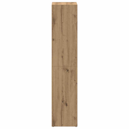 vidaXL Bücherregal Artisan-Eiche 66x30x130 cm Holzwerkstoff