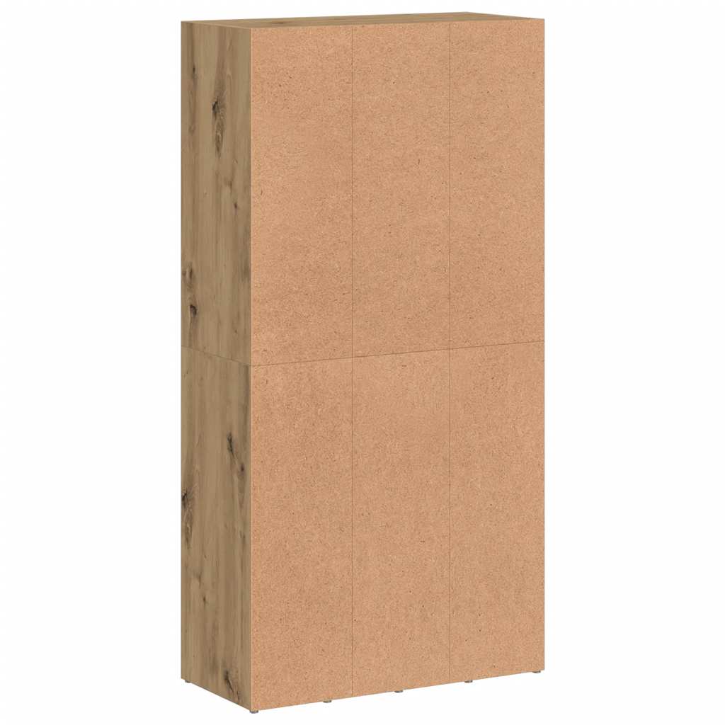 vidaXL Bücherregal Artisan-Eiche 66x30x130 cm Holzwerkstoff
