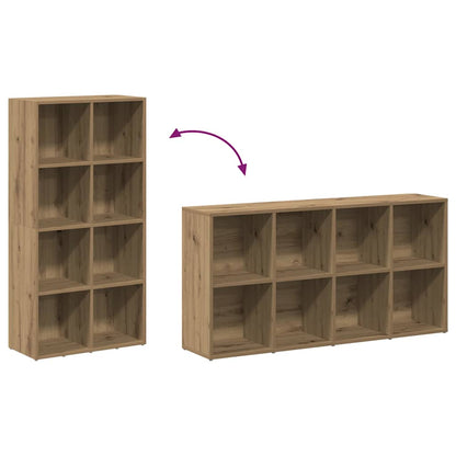 vidaXL Bücherregal Artisan-Eiche 66x30x130 cm Holzwerkstoff