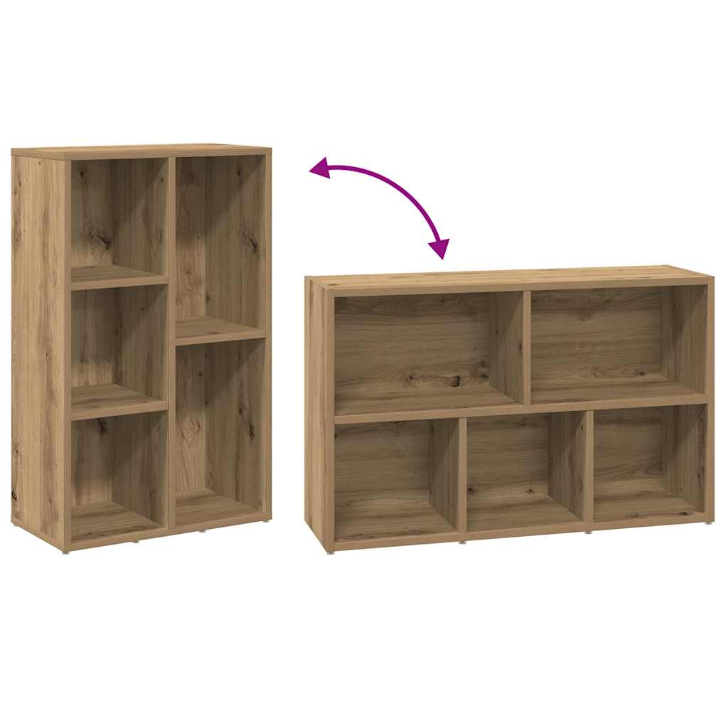 vidaXL Bibliothèque chêne artisan 50x25x80 cm Bois d'ingénierie