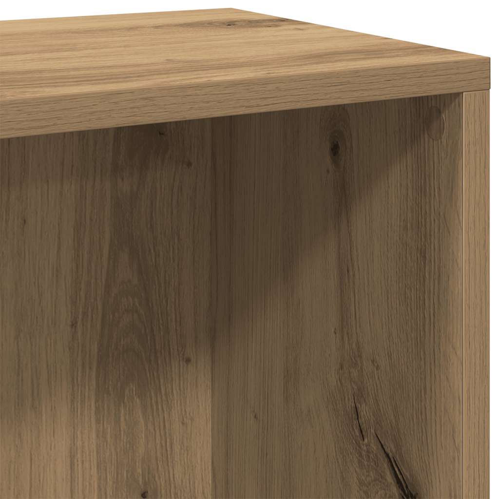 vidaXL Bibliothèque chêne artisan 50x25x80 cm Bois d'ingénierie