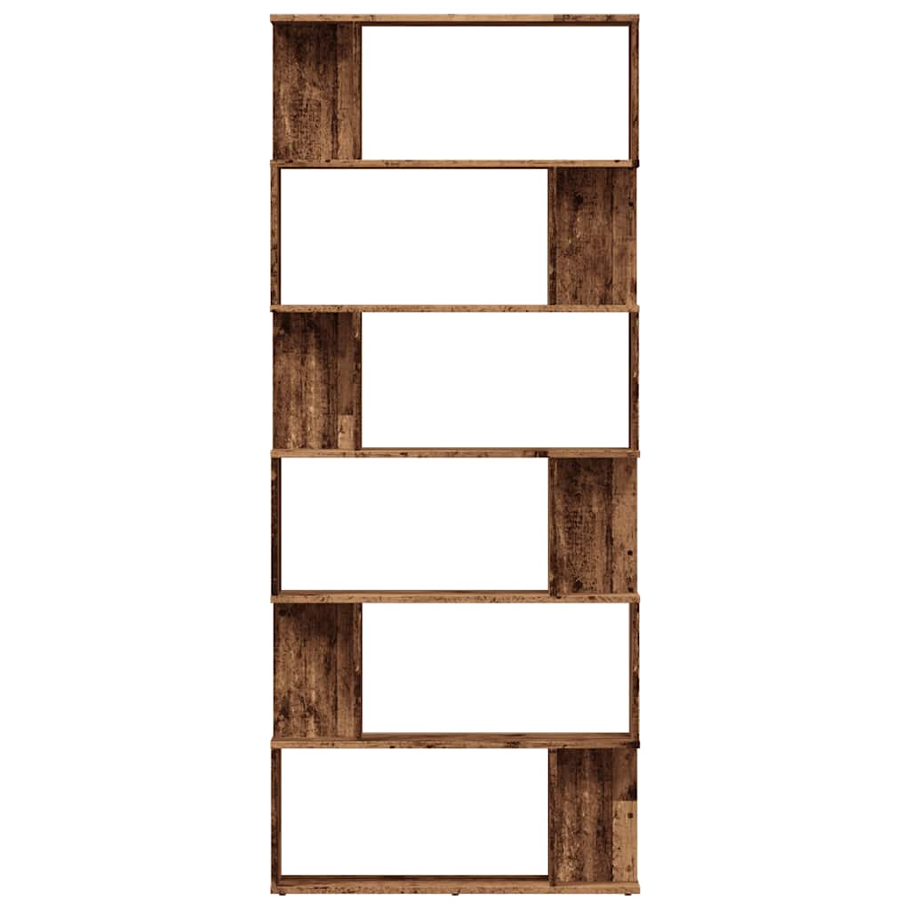 vidaXL Bücherregal Altholz-Optik 80x24x192 cm Holzwerkstoff