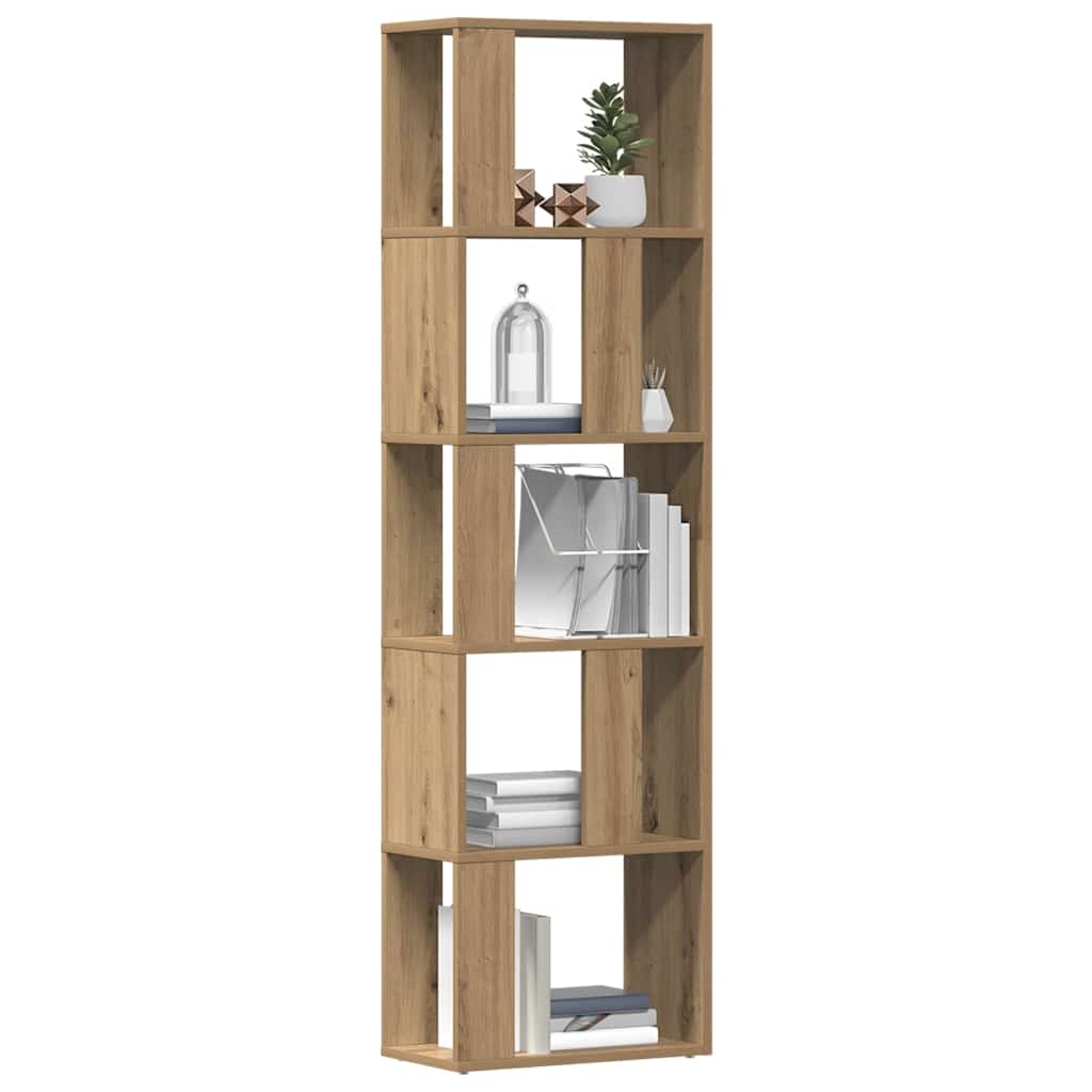 vidaXL Bibliothèque chêne artisan 45x24x159 cm bois d'ingénierie