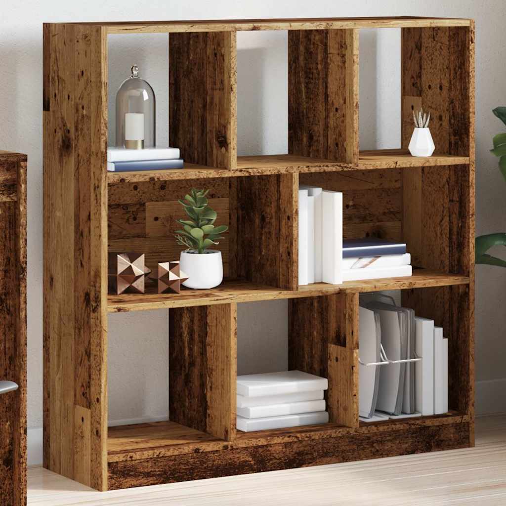 vidaXL Bücherregal Altholz-Optik 97,5x29,5x100 cm Holzwerkstoff