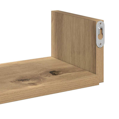 vidaXL Wandregale 3 Stk. Artisan-Eiche Holzwerkstoff