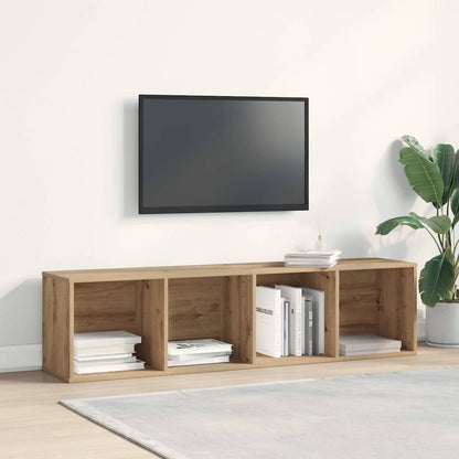 vidaXL Bücherregal/TV-Schrank Altholz-Optik 36x30x143 cm Holzwerkstoff