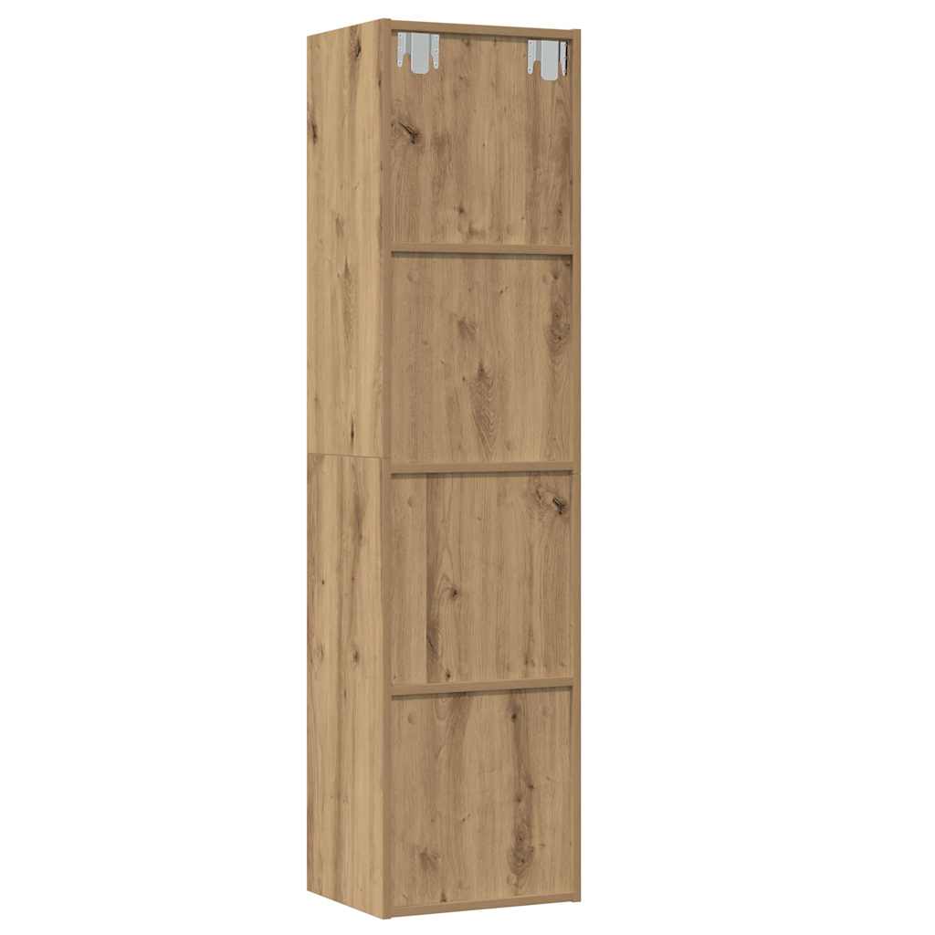 vidaXL Bücherregal/TV-Schrank Altholz-Optik 36x30x143 cm Holzwerkstoff
