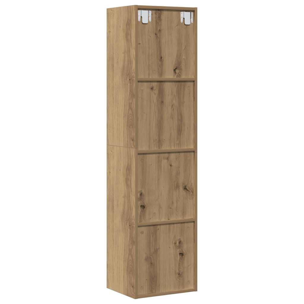 vidaXL Bücherregal/TV-Schrank Artisan-Eiche 36x30x143 cm Holzwerkstoff