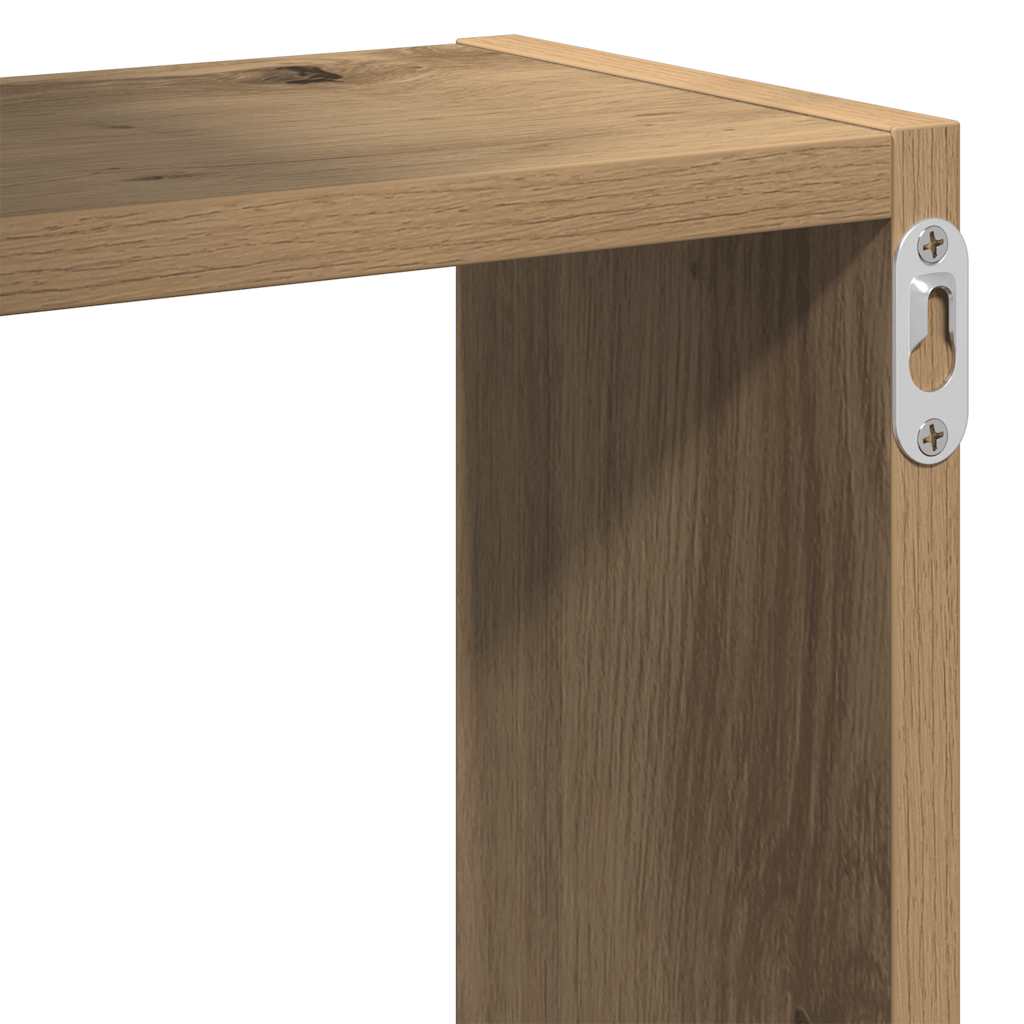 vidaXL Wandregale Artisan-Eiche 68x15x68 cm Holzwerkstoff