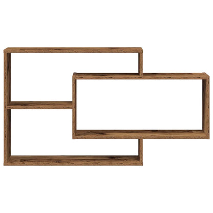 vidaXL Wandregal Altholz-Optik 104x20x58,5 cm Holzwerkstoff