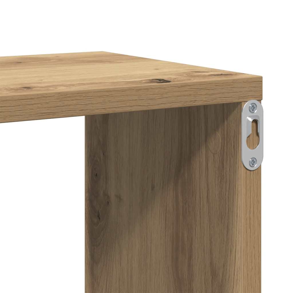 vidaXL Wandregal Artisan-Eiche 104x20x58,5 cm Holzwerkstoff