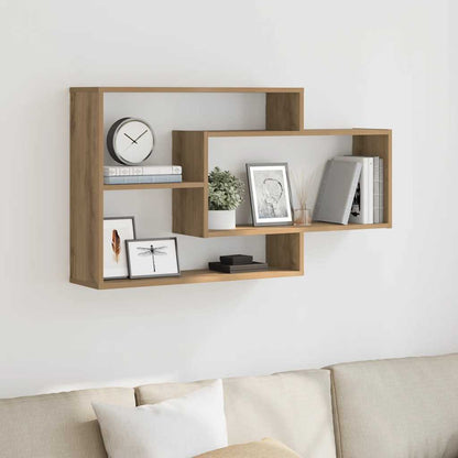 vidaXL Wandregal Artisan-Eiche 104x20x58,5 cm Holzwerkstoff