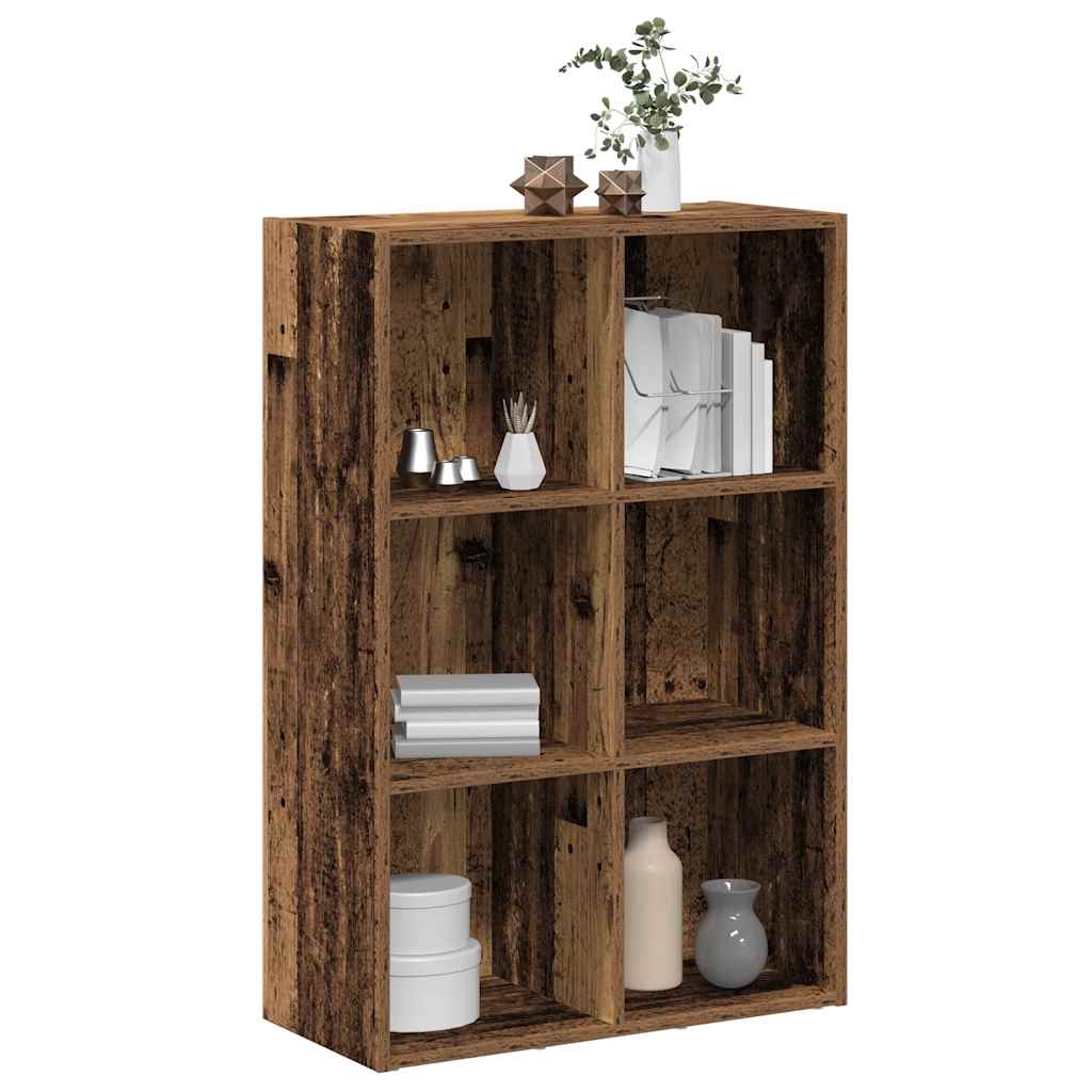 Bücherregal/Sideboard Altholz-Optik 66x30x98 cm Holzwerkstoff