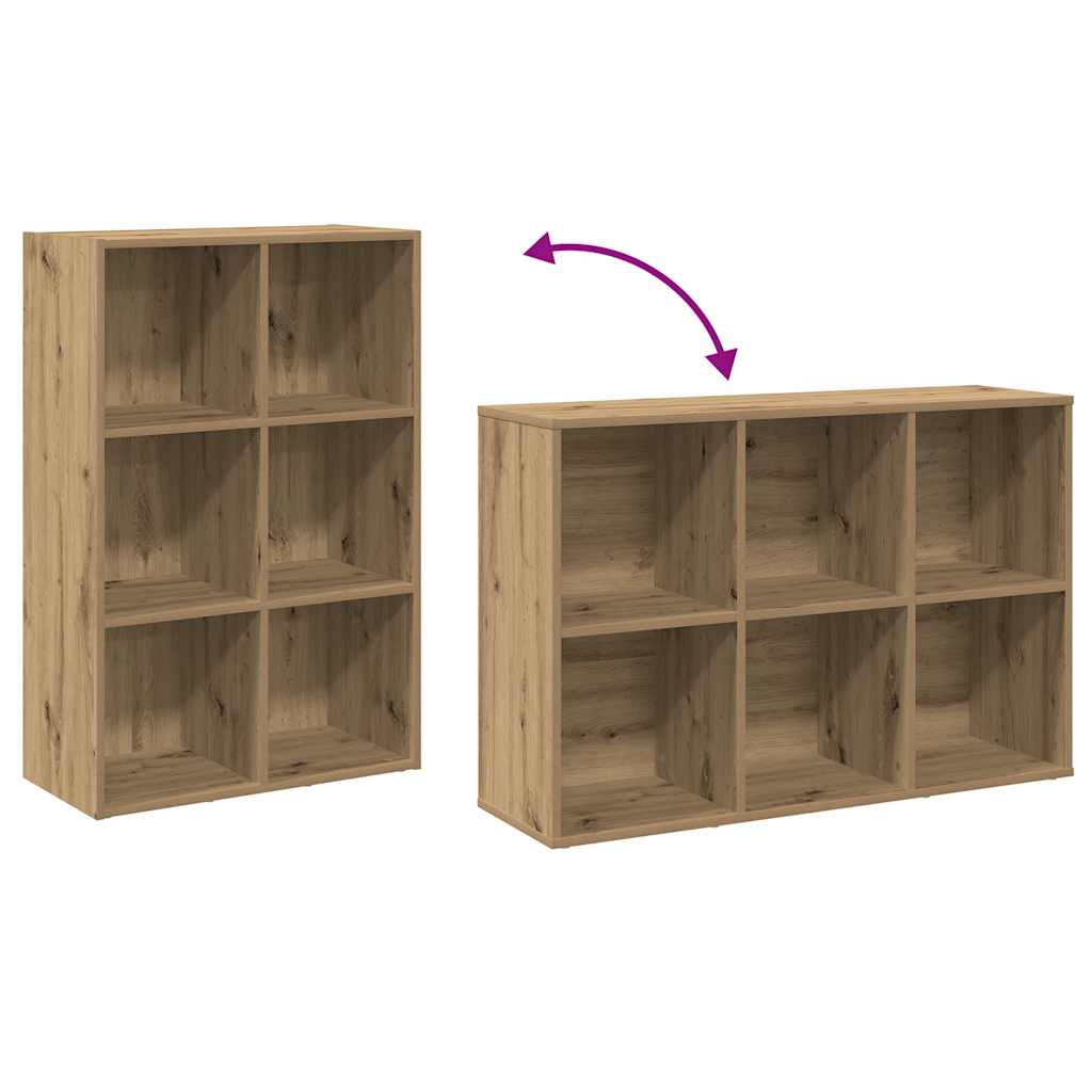vidaXL Bibliothèque/buffet Chêne artisan 66x30x98 cm Bois d'ingénierie