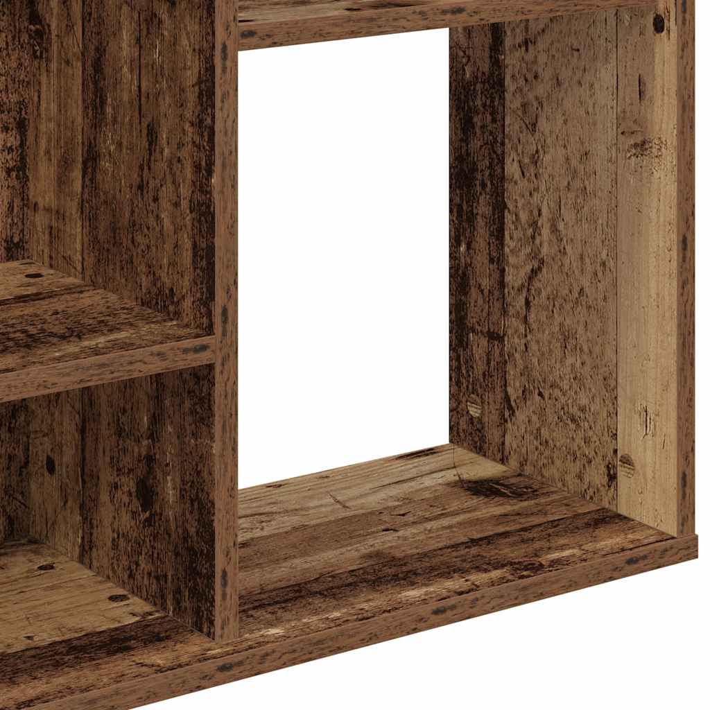Raumteiler/Bücherregal Altholz-Optik 100x24x140cm Holzwerkstoff