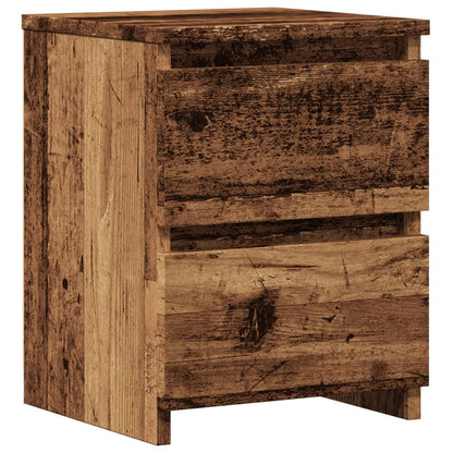vidaXL Table de chevet aspect bois de récupération 30x30x40 cm Bois d'ingénierie