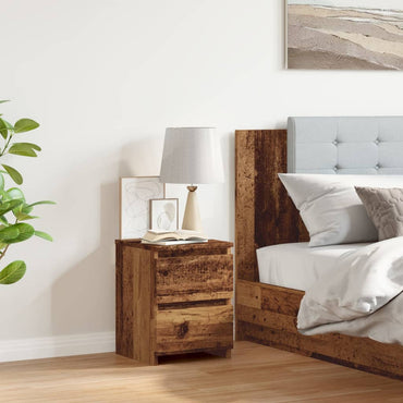 vidaXL Table de chevet aspect bois de récupération 30x30x40 cm Bois d'ingénierie