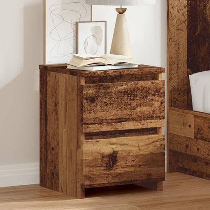 vidaXL Table de chevet aspect bois de récupération 30x30x40 cm Bois d'ingénierie