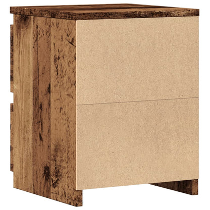 vidaXL Table de chevet aspect bois de récupération 30x30x40 cm Bois d'ingénierie