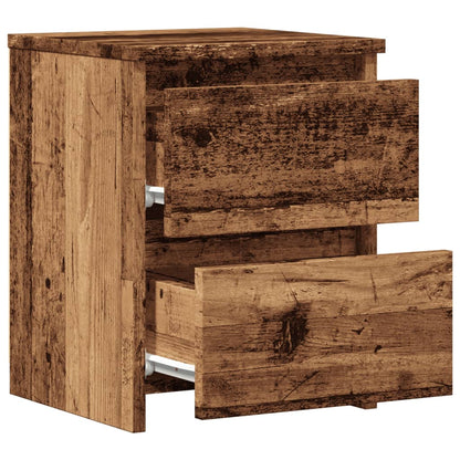 vidaXL Table de chevet aspect bois de récupération 30x30x40 cm Bois d'ingénierie