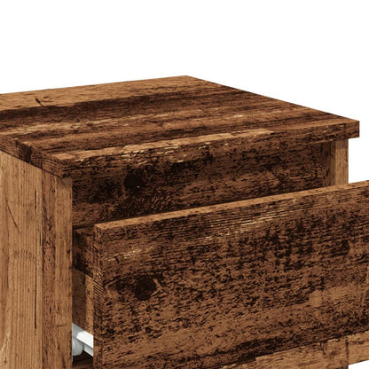 vidaXL Table de chevet aspect bois de récupération 30x30x40 cm Bois d'ingénierie