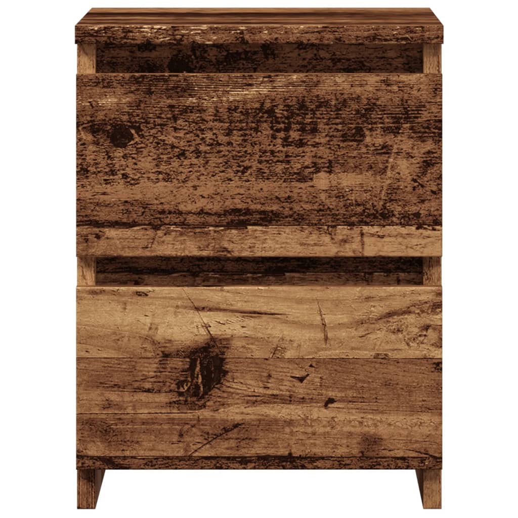 vidaXL Nachttische 2 Stk. Altholz-Optik 30×30×40 cm Holzwerkstoff