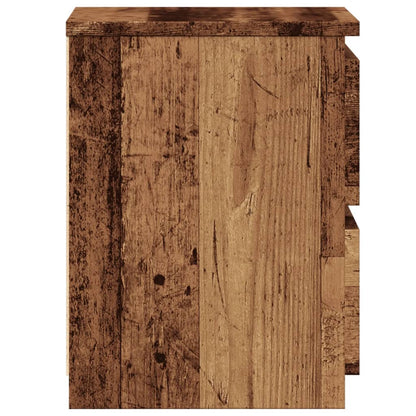 vidaXL Nachttische 2 Stk. Altholz-Optik 30×30×40 cm Holzwerkstoff