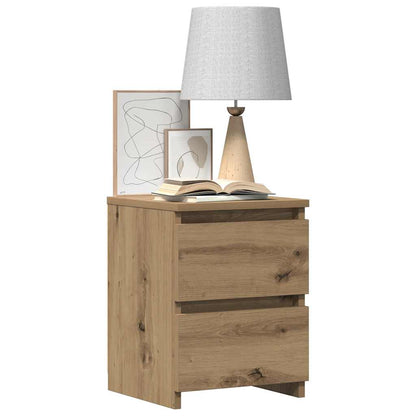 vidaXL Table de chevet Chêne artisan 30x30x40 cm Bois d'ingénierie