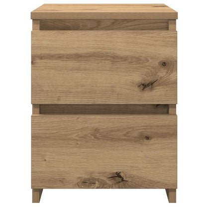 vidaXL Tables de chevet 2 pcs Chêne artisanal 30x30x40 cm Bois d'ingénierie