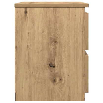 vidaXL Tables de chevet 2 pcs Chêne artisanal 30x30x40 cm Bois d'ingénierie