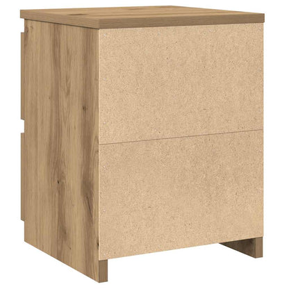 vidaXL Tables de chevet 2 pcs Chêne artisanal 30x30x40 cm Bois d'ingénierie